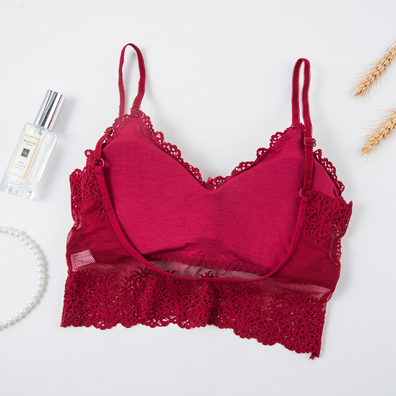 Lace Bralette Set - ملابس داخلية مثيرة ثلاثية الأبعاد حمالة