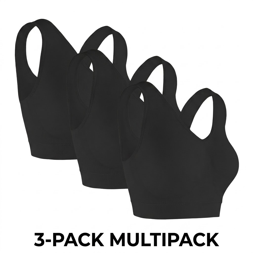 3 قطع حمالة صدر نسائية مقاس كب - مراجعة Sleep Bra Bralette وسعره
