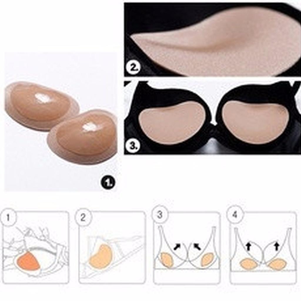 حشوات سيليكون قابلة لإعادة الا - مراجعة Push Up Bra Silicone وسعره